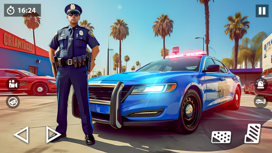 اسکرین شات 1 برنامه US Police Car Transporter Game