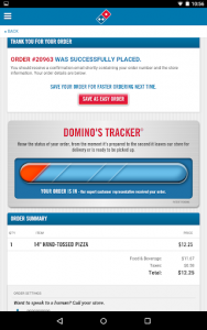 اسکرین شات برنامه Domino's Pizza 7