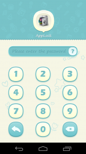 اسکرین شات برنامه AppLock Theme Blue 2