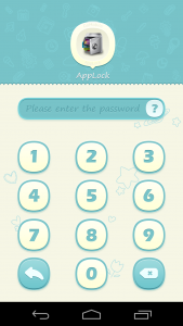 اسکرین شات 2 برنامه AppLock Theme Blue