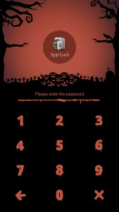 اسکرین شات 1 برنامه AppLock Theme Halloween
