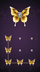 اسکرین شات برنامه AppLock Theme Butterfly 1