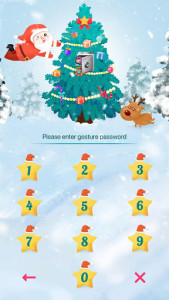 اسکرین شات برنامه AppLock Theme Christmas Tree 2