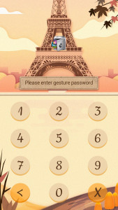 اسکرین شات برنامه AppLock Theme Eiffel Tower 2