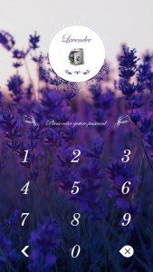 اسکرین شات 2 برنامه AppLock Theme Lavender