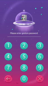 اسکرین شات برنامه AppLock Theme SpaceTravel 2