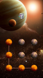 اسکرین شات برنامه AppLock Theme Universe 1