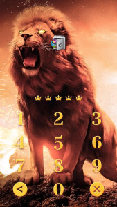 اسکرین شات برنامه AppLock Live Theme Lion 2