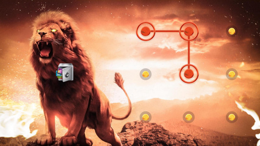 اسکرین شات برنامه AppLock Live Theme Lion 4