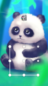 اسکرین شات برنامه AppLock Live Theme Panda – Paid Theme 1