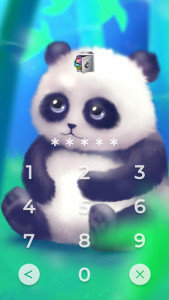 اسکرین شات برنامه AppLock Live Theme Panda – Paid Theme 2