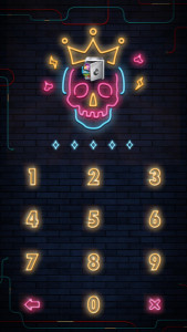 اسکرین شات 2 برنامه AppLock Live Theme Skull