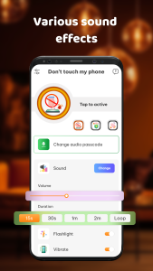 اسکرین شات 6 برنامه Don't Touch My Phone: Alarm