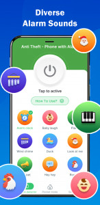 اسکرین شات 2 برنامه Anti Theft - Phone with Alarm
