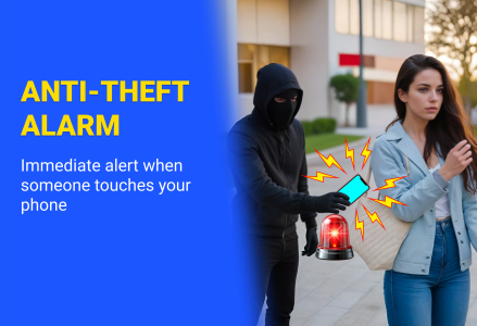 اسکرین شات 1 برنامه Anti Theft Phone Alarm