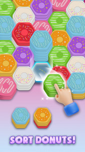 اسکرین شات 1 بازی Donut Stack Sort