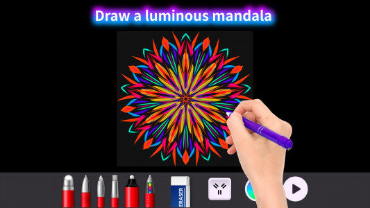 اسکرین شات برنامه Doodle Master - Glow Art 5