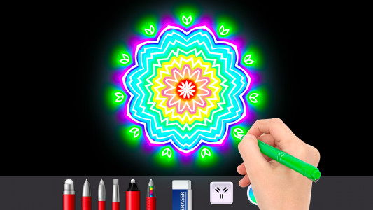 اسکرین شات برنامه Doodle Master - Glow Art 6