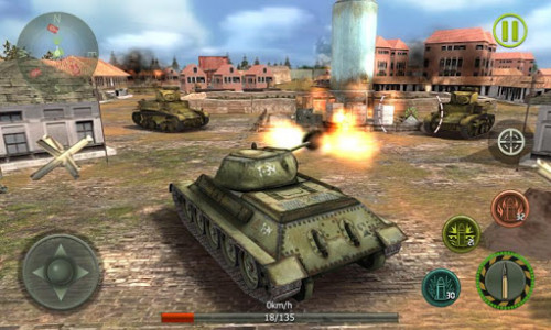 اسکرین شات بازی Tank Strike 3D - War Machines 1