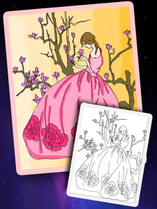 اسکرین شات بازی Princess Coloring Book 2