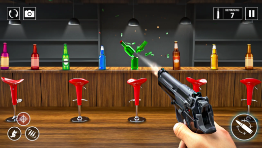 اسکرین شات بازی Offline Bottle Shooting Games 1