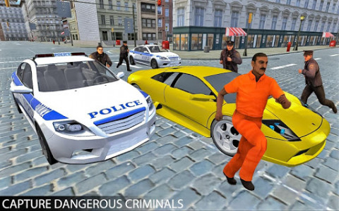 اسکرین شات بازی Drive Police Car Gangsters Chase : Free Games 1