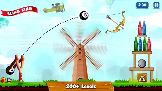 اسکرین شات 1 بازی Bottle Shooter Slingshot Game