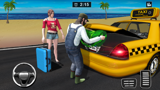 اسکرین شات برنامه Modern Taxi Drive Parking 3D Game: Taxi Games 2021 3