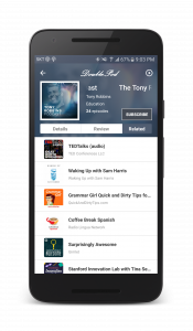 اسکرین شات برنامه DoublePod Podcasts for android 4