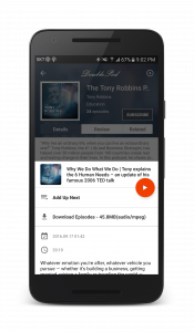 اسکرین شات برنامه DoublePod Podcasts for android 3