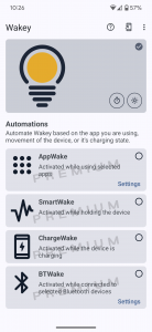 اسکرین شات 2 برنامه Wakey: Keep Screen On