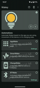 اسکرین شات 4 برنامه Wakey: Keep Screen On
