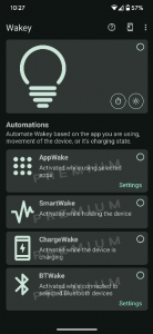 اسکرین شات 3 برنامه Wakey: Keep Screen On