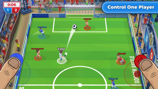 اسکرین شات 1 بازی Soccer Battle -  PvP Football