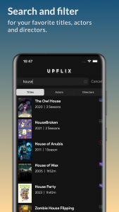 اسکرین شات برنامه Upflix - Streaming Guide 5
