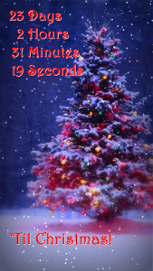 اسکرین شات برنامه Snowy Christmas Countdown 3