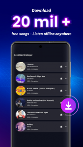 اسکرین شات 3 برنامه Music Downloader & MP3 Player