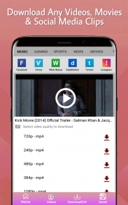 اسکرین شات برنامه All Video HD Downloader App 3