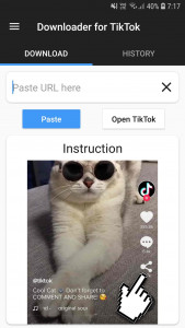 اسکرین شات 1 برنامه Downloader for TikTok