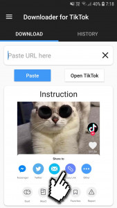 اسکرین شات 2 برنامه Downloader for TikTok