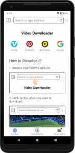 اسکرین شات برنامه Video Downloader - Save Video 1