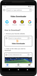 اسکرین شات برنامه Video Downloader - Save Video 1