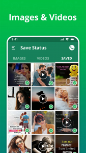 اسکرین شات برنامه Status Saver - Download Status 1