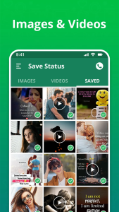 اسکرین شات 1 برنامه Status Saver - Download Status