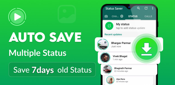 اسکرین شات 1 برنامه Status Saver - Video Download