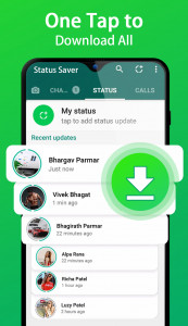 اسکرین شات برنامه Status Saver - Video Download 1