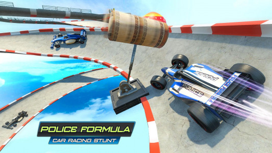 اسکرین شات برنامه Police Formula Ramp Car Stunts 2