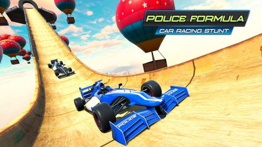اسکرین شات برنامه Police Formula Ramp Car Stunts 4