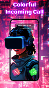اسکرین شات برنامه Call Screen Theme: Color Phone 5