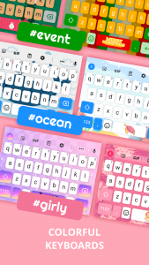 اسکرین شات برنامه Keyboard Themes: Font & Emoji 4